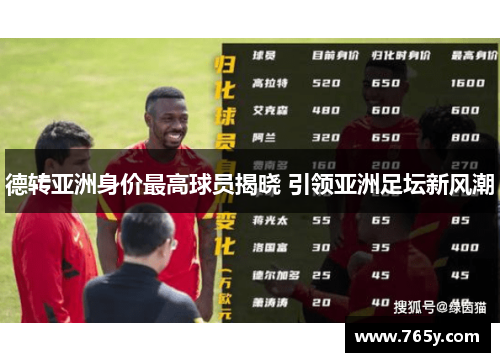 德转亚洲身价最高球员揭晓 引领亚洲足坛新风潮